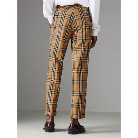 burberry pattern trousers